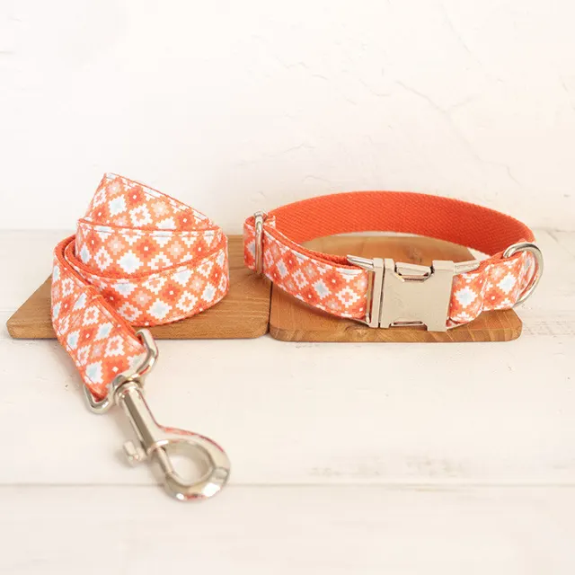 Thickened Pet Dog Leash Medium And Large Dog Collar Orange - Shop at LoveMi