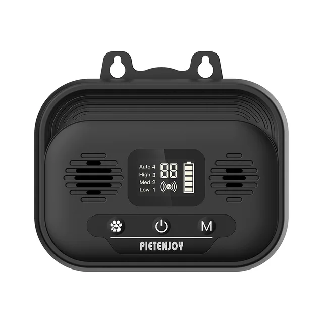 Pet Products Ultrasonic Barking Arrestor Dog Trainer Indoor And Outdoor Dog Repeller Black Normal - Shop at LoveMi