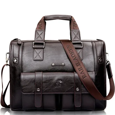 Business Bag Handbag Men's Large Capacity Travel Men's Bag Brown - Shop at LoveMi