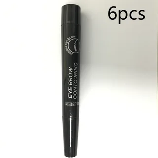 Long-lasting Liquid Eyebrow Pencil That Is Not Easy To Take Off - Black 6Pcs