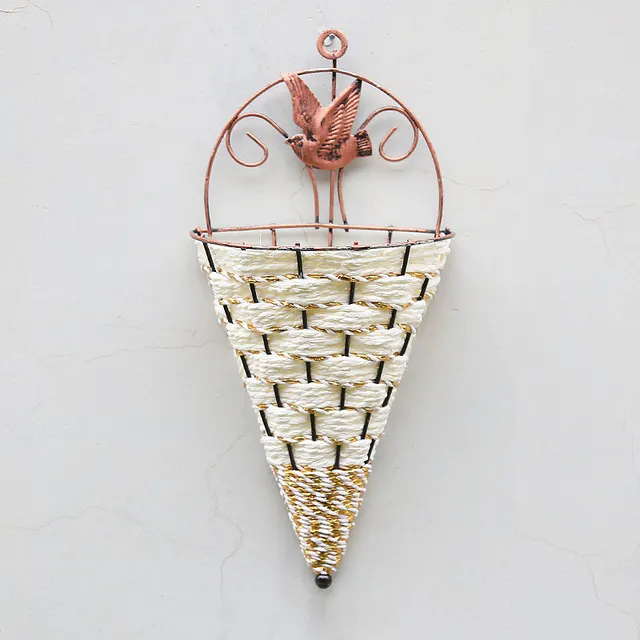 Artificial Flower Rattan Flower Basket Decoration Artificial Flower Straw Rattan White - Shop at LoveMi
