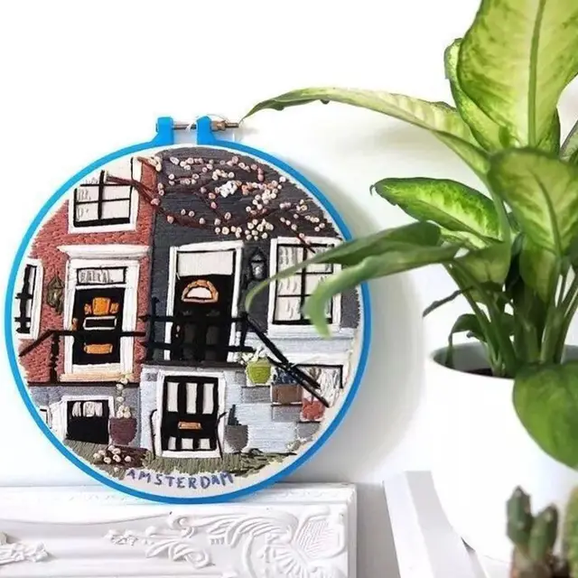 European Style Embroidery Novice Primary Ribbon Embroidery Simple Stand A10 - Shop at LoveMi