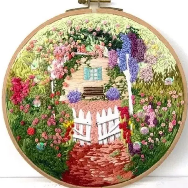 European Style Embroidery Novice Primary Ribbon Embroidery Simple Stand A13 - Shop at LoveMi