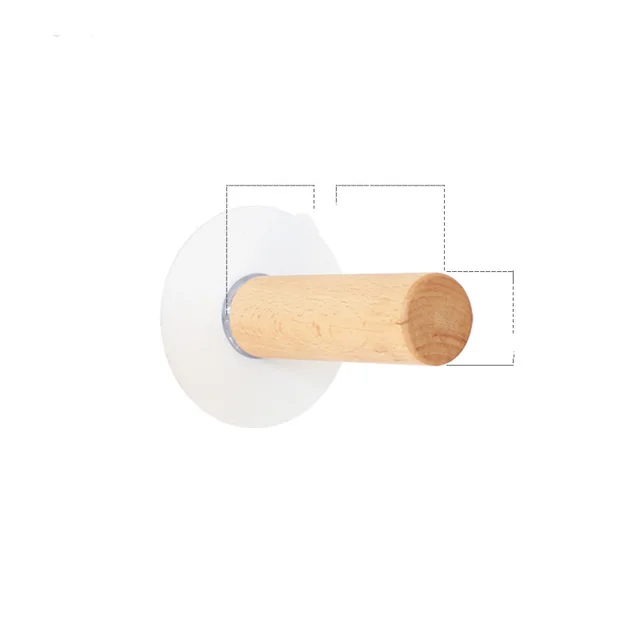 Solid Wood Coat Hook Wall Decoration Scarf Bracket 9021A Straight Rod Hook - Shop at LoveMi