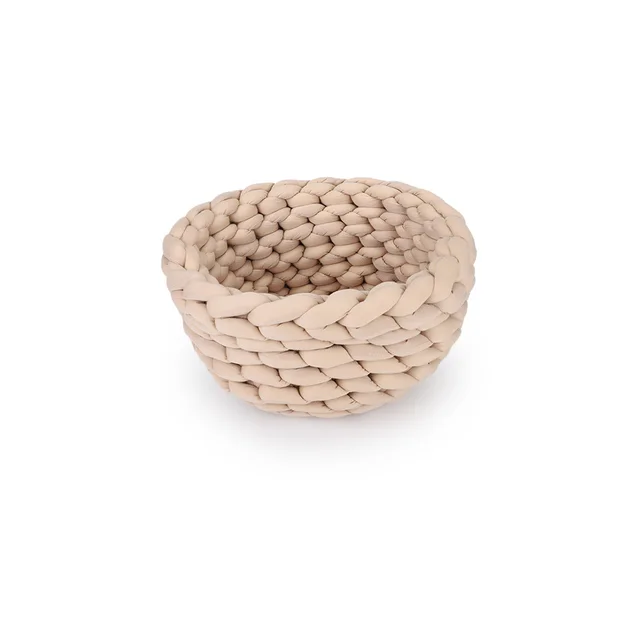 Pet Nest Hand Woven Filling Cotton Machine Washable Personality Cat's Nest Dog's Nest Khaki - Shop at LoveMi