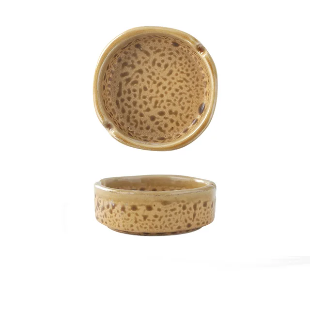 Wind Ceramic Ashtray Household Fashion Ashtray Porcelain Hotel Hotel Commercial Tiger Skin 3 - Shop at LoveMi