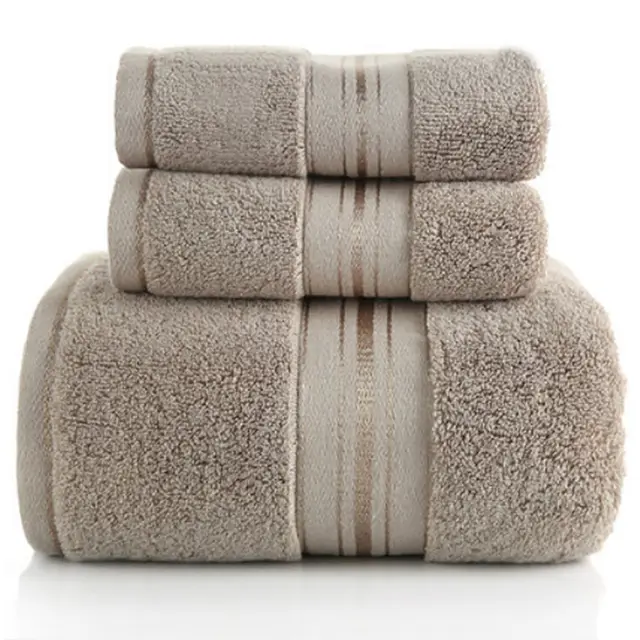 Cotton Towel Bath Towel 3 Towel 6 Towel Towel Sets Brown - Shop at LoveMi