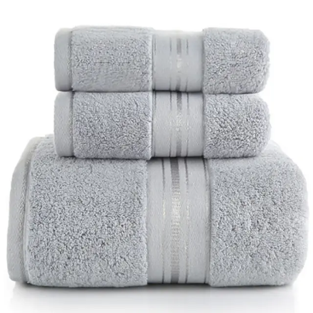 Cotton Towel Bath Towel 3 Towel 6 Towel Towel Sets Light Grey - Shop at LoveMi
