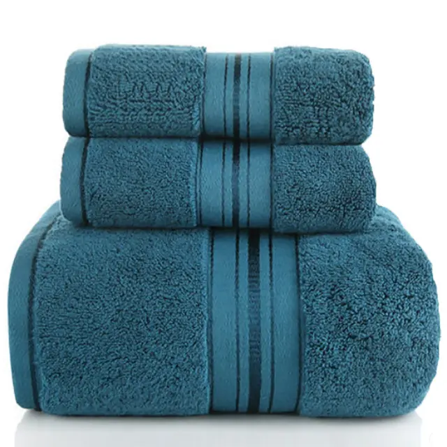 Cotton Towel Bath Towel 3 Towel 6 Towel Towel Sets Navy Blue - Shop at LoveMi