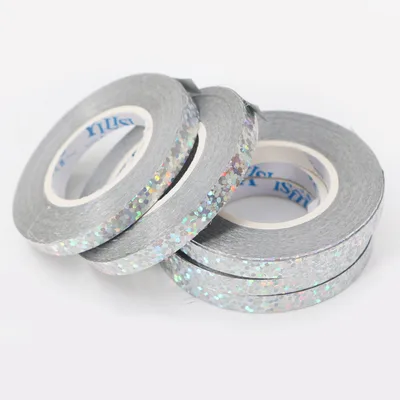 Sale 10mx0.5cm Small Roll Ribbon Birthday Party Decoration Tied Balloon Rose Gold Ribbon Laser Silver - Shop at LoveMi