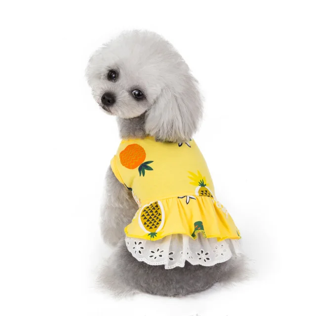 Cute Cotton Pet Dog Skirt Thin Clothes A - Shop at LoveMi