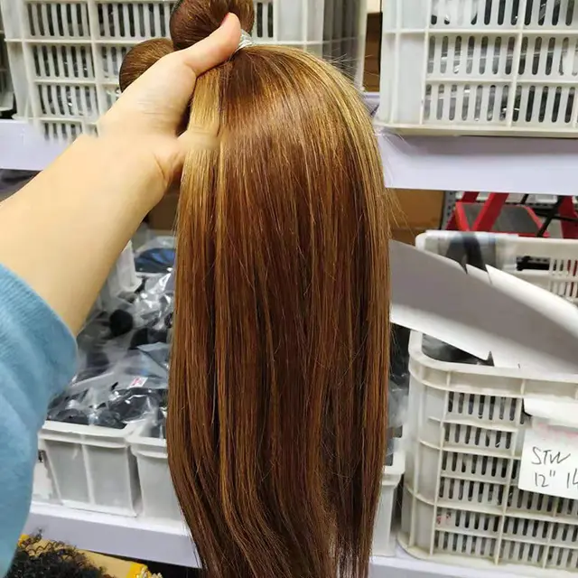 Highlight bundles with closure straight brazilian human hair 14Inch 4 4Clsure - Shop at LoveMi