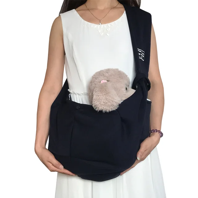 Outdoor Hiking Breathable Pet Dog Travel Sling Bag Black - Shop at LoveMi