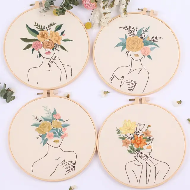 Person Hand Embroidery Kit Set - Shop at LoveMi