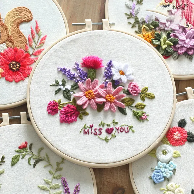 Original New Listing European Embroidery Diy Material Package Semi finished Kit Beginner Simple Teaching Cross border Sales S306 - Shop at LoveMi