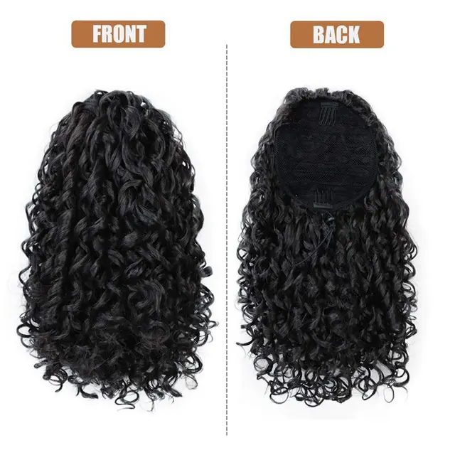 Wig Ponytail Wig Female African Small Curls - Shop at LoveMi