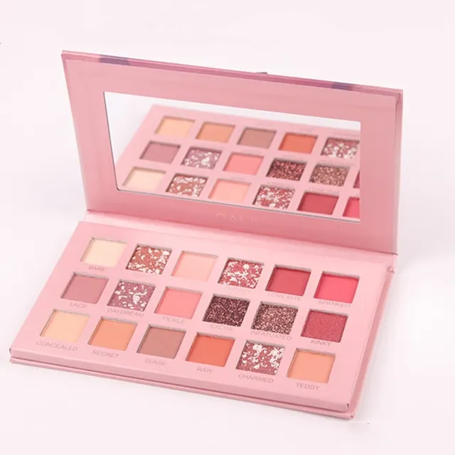18 Color Desert Eye Shadow Nude Desert Hot Style Pearlescent Pink - Shop at LoveMi