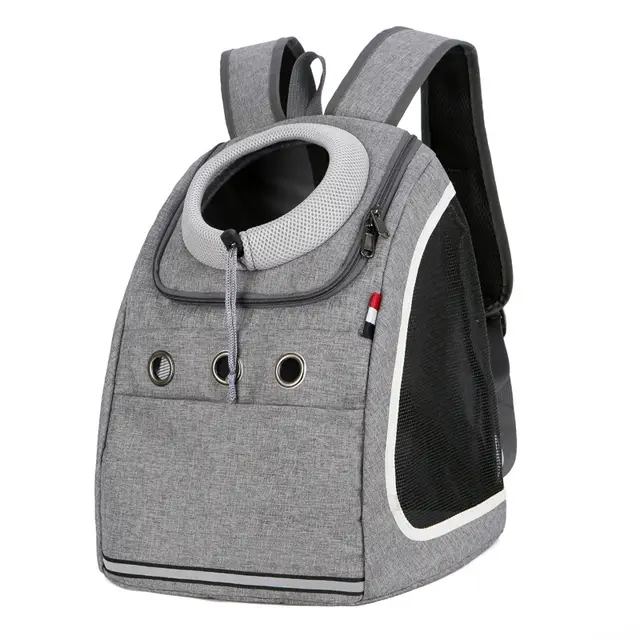 Pet Backpack Cat Bag Breathable Cat Space Bag Gray - Shop at LoveMi