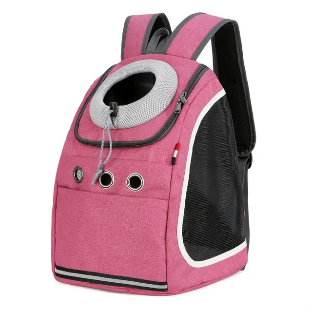 Pet Backpack Cat Bag Breathable Cat Space Bag Red - Shop at LoveMi
