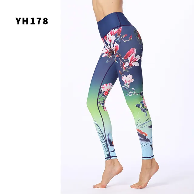 Printed Yoga Pants Women's Stretch Sports Fitness Pants - Shop at LoveMi