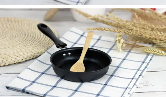 12CM Mini Frying Pan Hot selling Pure Lron Coated Non Stick Frying Pan Frying Egg Artifact Pan 24Cm - Shop at LoveMi