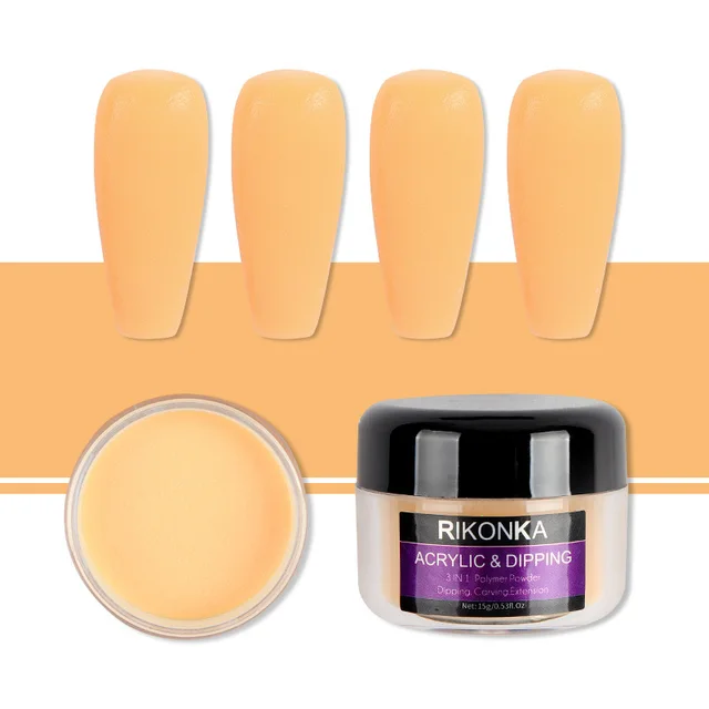 Nine Color Nail Art Nude Color Carved Powder Nail Jewelry Material H - Shop at LoveMi