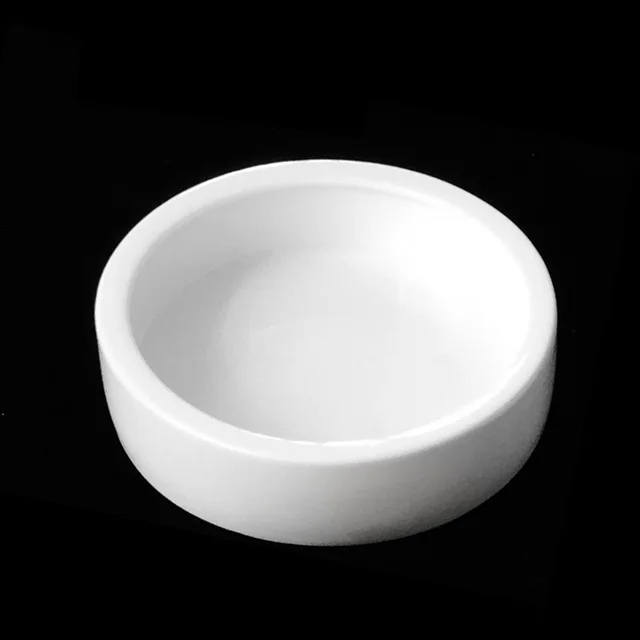 Reptile Escape Prevention Ceramic Food Bowl White Round Large - Shop at LoveMi