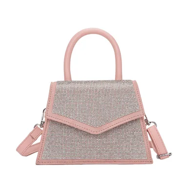Single Shoulder Messenger Bag Small Square Bag Pink - Shop at LoveMi