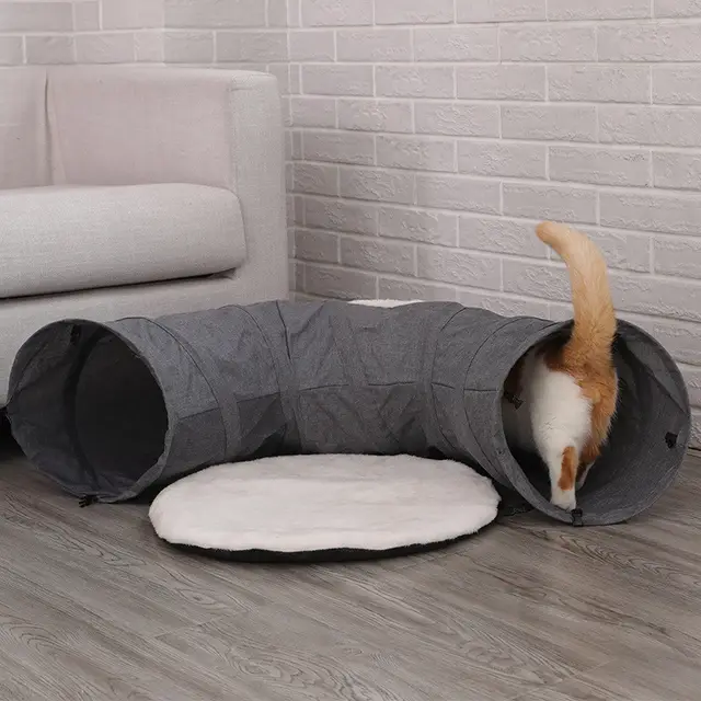 Cat Cave Cat Litter Four Seasons Universal Cat Tunnel Closed Cat House Cat Supplies Tent Winter Warm House Grey - Shop at LoveMi