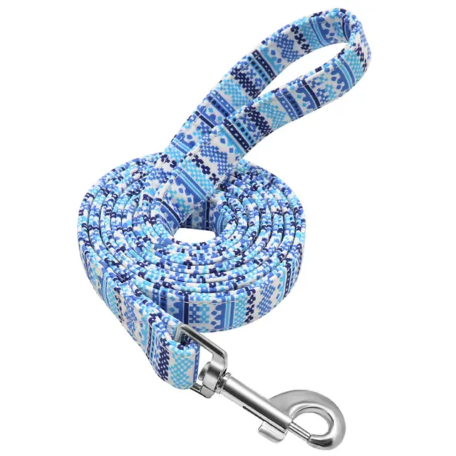 Glow Castle Pet Supplies Foreign Trade Colorful Wave Pattern Nylon Dog Leash Pet Leash - Shop at LoveMi