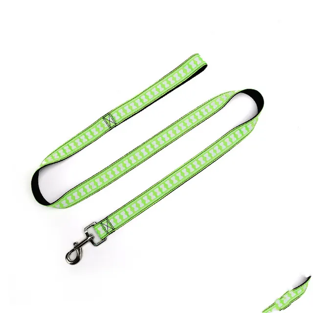 Character Bone Nylon Goes Out To Pull Dog Leash Green - Shop at LoveMi