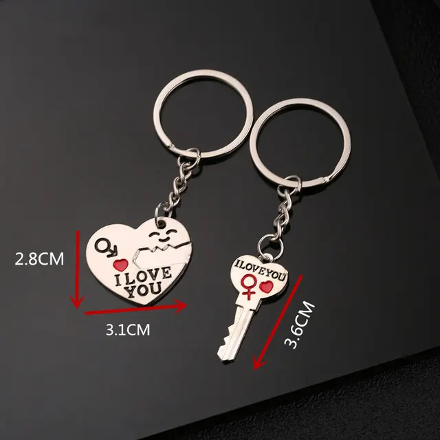 Couple Keychain Cupid Key Pendant Hot selling Small Gift Golden - Shop at LoveMi