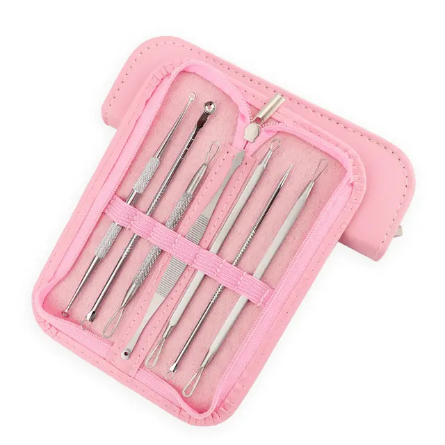 Stainless Steel Acne Needle Set Pink - Shop at LoveMi