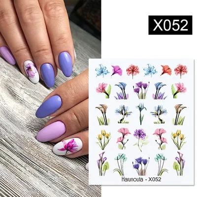 Fruit Animal Butterfly Flower Nail Sticker J - Shop at LoveMi