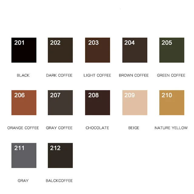 Line Eyebrow Plant Organic Tattoo Color Cream Nature Yellow - Shop at LoveMi