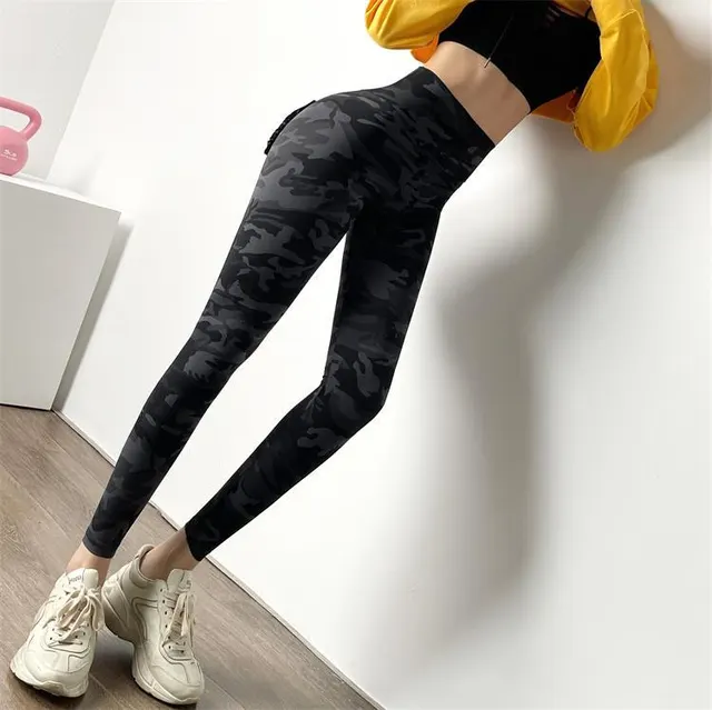 Net Red Camouflage Fitness Pants With Pockets Camouflage - Shop at LoveMi