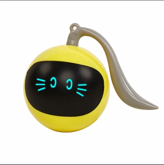 Two Lucky Raccoons Fitness Ball Cat Toy Yellow - Shop at LoveMi