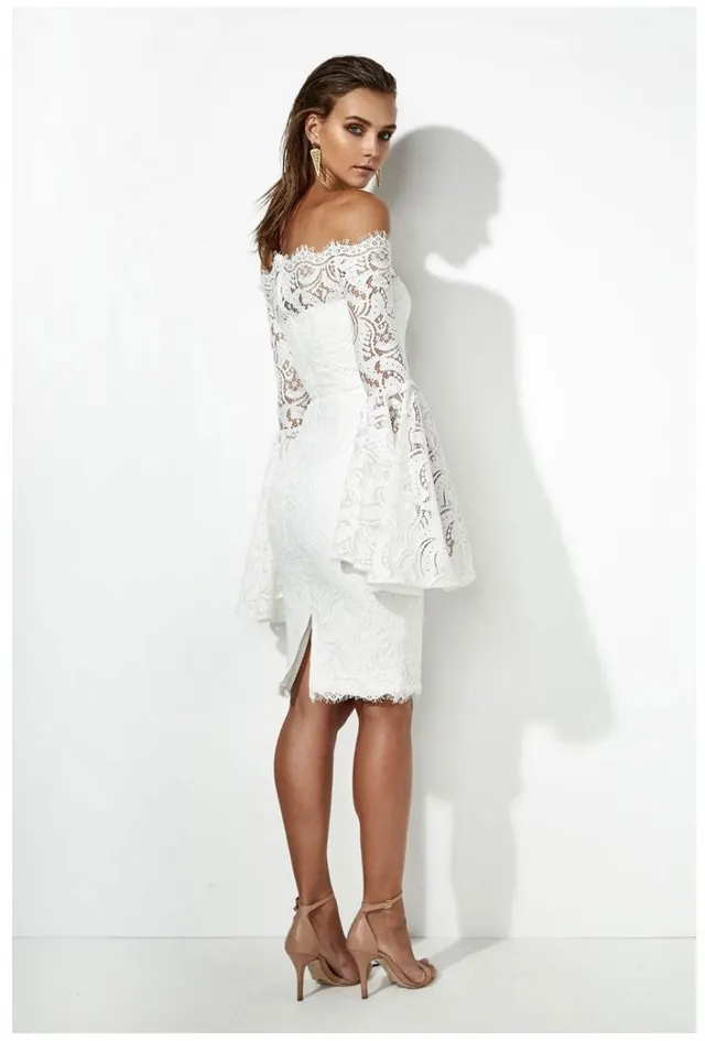 New Women Lace Dress Sexy Party Hip Nightclub Skirt White - Shop at LoveMi