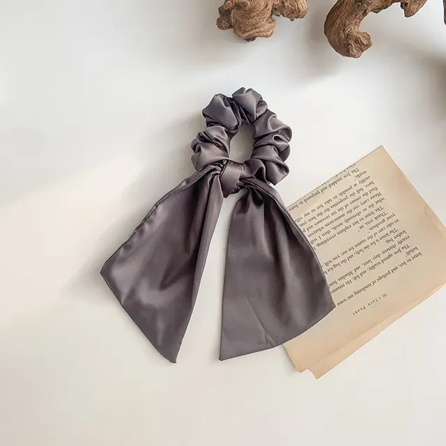 Vintage Streamer Satin Hair Tie Head Rope Gray - Shop at LoveMi