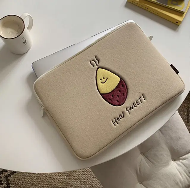 Compatible with Apple, Ipad Tablet Bag Laptop Bag Roasted Sweet Potato Embroidery 13 Inches - Shop at LoveMi