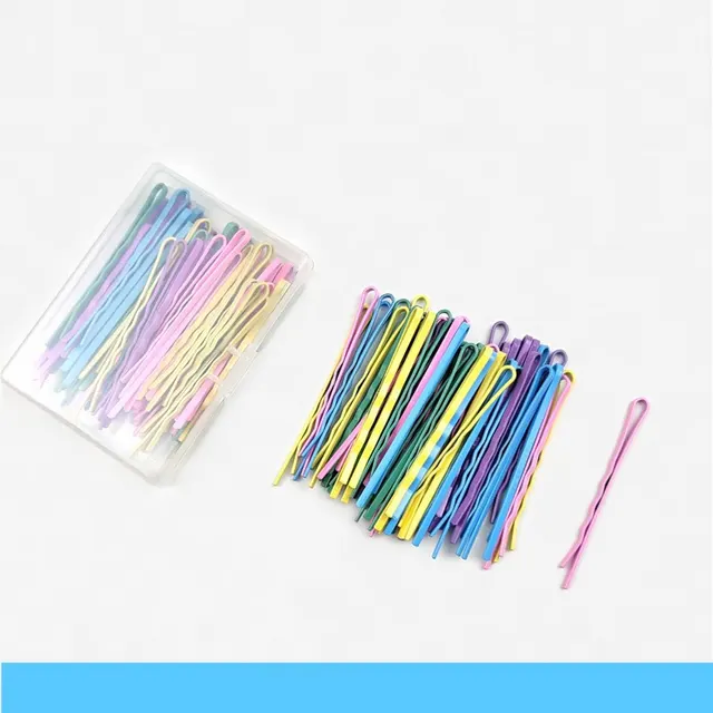 Of Korean Exquisite Boxed One Word Clip Hairpin Simple Bangs Broken Hair Clip Hairpin Ice Cream Color - Shop at LoveMi