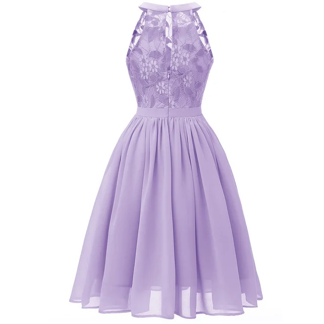 Summer Hot Chiffon Dress Light Purple - Shop at LoveMi