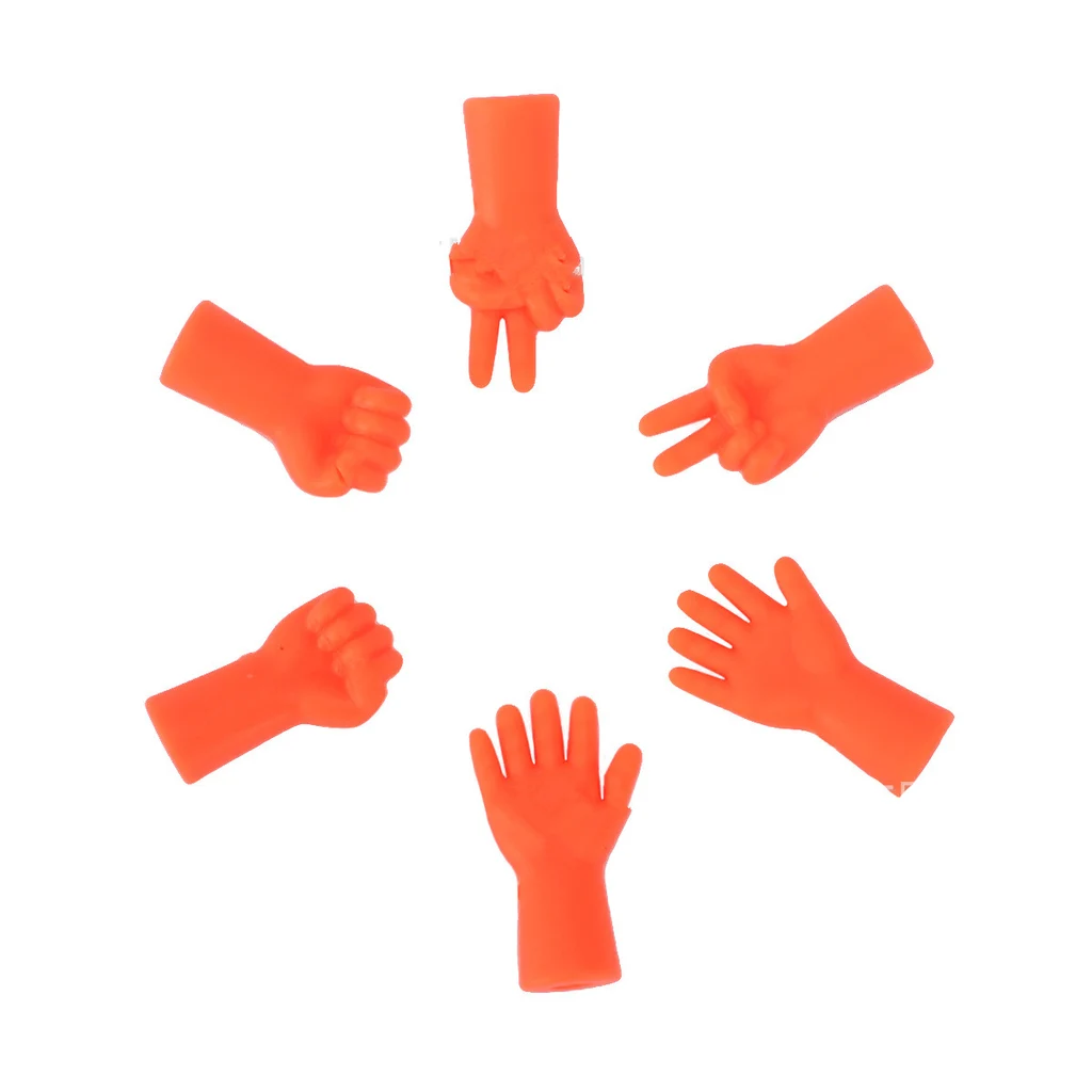 Rock Paper Scissors Needle Cap Knitting Needle Accessories Non Slip Sweater Needle Cap - Orange - View 1