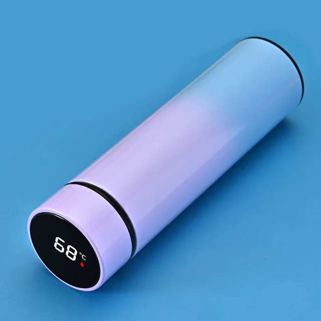 Stainless Steel Vacuum Intelligent Temperature Measuring Insulation Cup Top Powder And Green - Shop at LoveMi