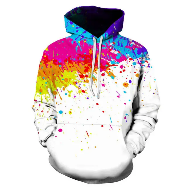 Graffiti Painting 3D Digital Printing Hooded Sweatshirt - Shop at LoveMi