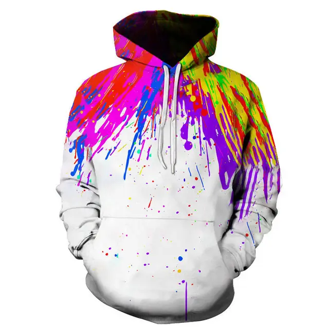 Graffiti Painting 3D Digital Printing Hooded Sweatshirt - Shop at LoveMi