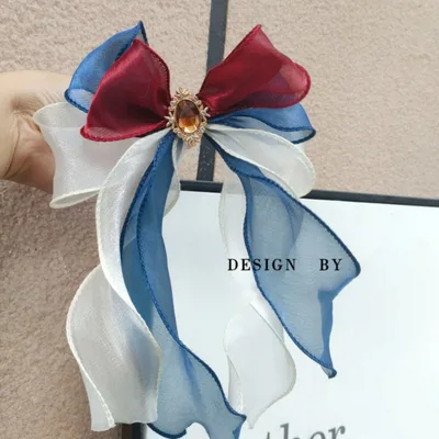 Pet Accessories Cats Dogs Big Bow Puppets Cat Bib Fairy Saliva Towel Collar Bow Tie Adjustable Red Blue White - Shop at LoveMi