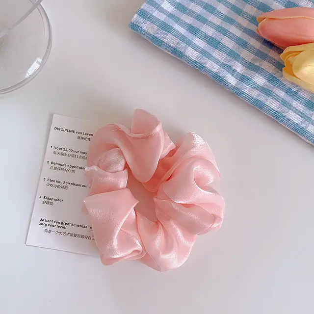 Girl's Fabric Head Rope Japan And Korean Temperament Hair Accessories Pink - Shop at LoveMi