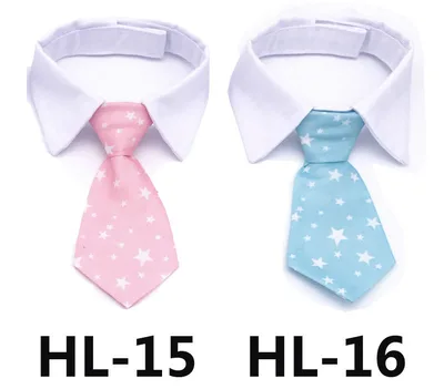Pet Tie Print Cat And Dog Accessories Solid Color Striped Check Tie 16 - Shop at LoveMi