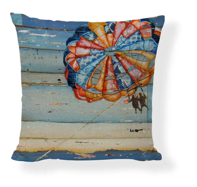 Cartoon Car Beautiful View Oil Painting Ship Pillowcase U - Shop at LoveMi